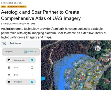 【国外动态】澳大利亚Aerologix与Soar合作，打造全球最大无人机图像与地图库！